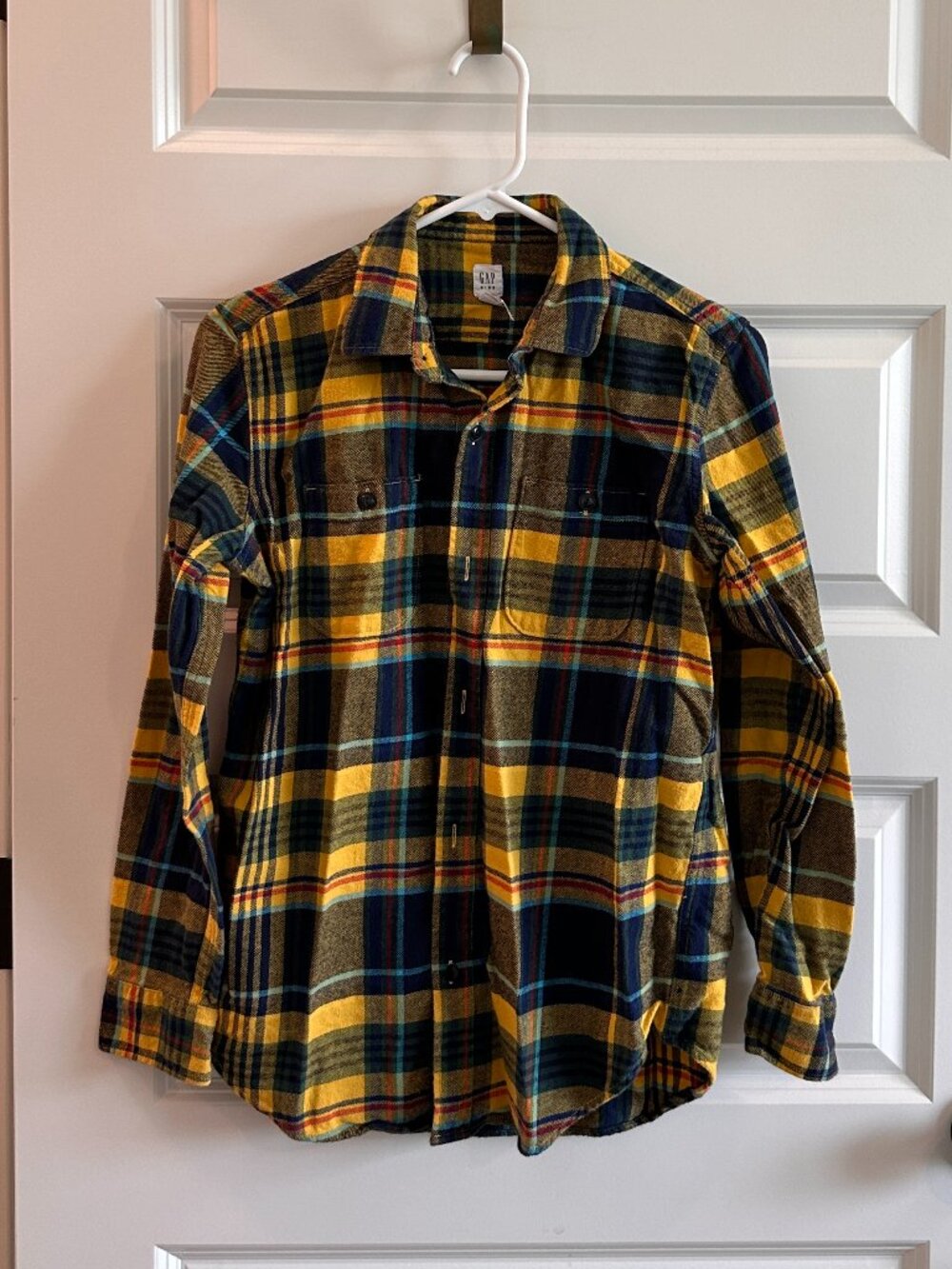 Gap Kids XXL Colorful Plaid Flannel XXL (14-16)